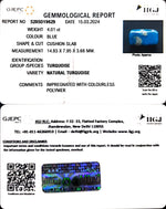 Load image into Gallery viewer, 4.01/CT Natural Govt. Lab Certified Turquoise-1221

