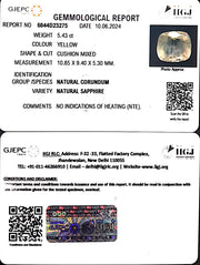 5.43/CT Natural Ceylonese Pukhraj with Govt Lab Certificate-23310