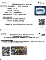Load image into Gallery viewer, 7.55/CT Natural Blue Sapphire with Govt Lab Certificate-34410
