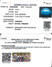 4.84/CT Natural Govt. Lab Certified Turquoise-832