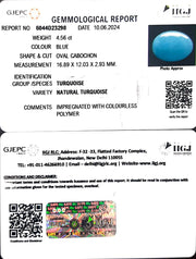 4.56/CT Natural Govt. Lab Certified Turquoise-832