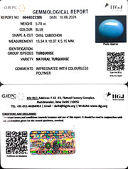 5.78/CT Natural Govt. Lab Certified Turquoise-832