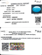 Load image into Gallery viewer, 8.46/CT Natural Govt. Lab Certified Turquoise-832
