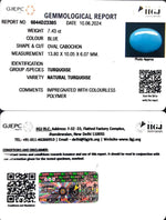 Load image into Gallery viewer, 7.43/CT Natural Govt. Lab Certified Turquoise-832
