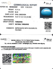 10.15/CT Natural Govt. Lab Certified Turquoise-832