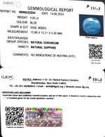 Load image into Gallery viewer, 4.85/CT Natural Blue Sapphire with Govt Lab Certificate-4551
