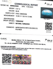 8.37/CT Natural Govt. Lab Certified Turquoise-1221