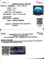 Load image into Gallery viewer, 8.50/CT Natural Govt. Lab Certified Turquoise-1221
