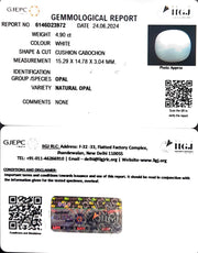 4.90/CT Natural Fire Opal with Govt. Lab Certificate-4551