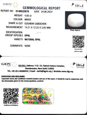 4.93/CT Natural Fire Opal with Govt. Lab Certificate-4551