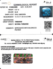 6.37/CT Natural Govt. Lab Certified Turquoise-1221