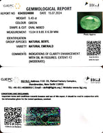 Load image into Gallery viewer, 5.43/CT Natural Panna Stone with Govt. Lab Certificate-2331

