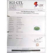 2.57 Ratti Natural Chrysoberyl Cat's Eye With Govt. Lab Certificate-(12210)