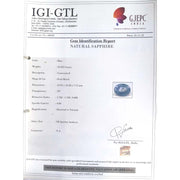 10.42/Carat Natural Blue Sapphire with Govt Lab Certificate (56610)