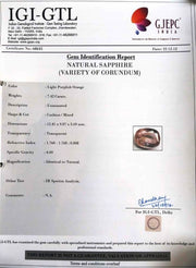 7.42/CT Natural Purple Sapphire with Govt. Lab Certificate-34410