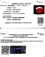 Load image into Gallery viewer, 3.06/CT Natural Mozambique Ruby with Govt. Lab Certificate-34410
