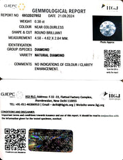 0.38/Cents Natural Diamond with Govt. Lab Certificate-120000