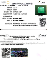 Load image into Gallery viewer, 7.53/CT Natural Panna Stone with Govt. Lab Certificate-3441

