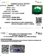 Load image into Gallery viewer, 6.55/CT Natural Panna Stone with Govt. Lab Certificate-6771
