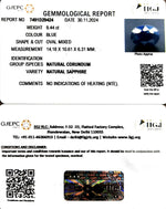 Load image into Gallery viewer, 9.44/CT Natural Blue Sapphire with Govt Lab Certificate-2331

