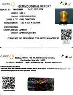 Load image into Gallery viewer, 5.87/CT Natural Apatite Cat&#39;s Eye with Govt. Lab certificate-1221
