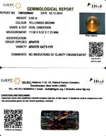 Load image into Gallery viewer, 6.69/CT Natural Apatite Cat&#39;s Eye with Govt. Lab certificate-1221
