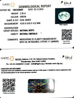 Load image into Gallery viewer, 2.30/CT Natural Panna Stone with Govt. Lab Certificate-6771
