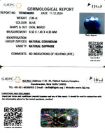 Load image into Gallery viewer, 2.85/CT Natural Blue Sapphire with Govt Lab Certificate-2331

