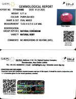 Load image into Gallery viewer, 6.77/CT Natural Mozambique Ruby with Govt. Lab Certificate-23310
