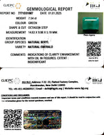 Load image into Gallery viewer, 7.54/CT Natural Panna Stone with Govt. Lab Certificate-4551

