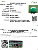Load image into Gallery viewer, 5.58/CT Natural Panna Stone with Govt. Lab Certificate-6771
