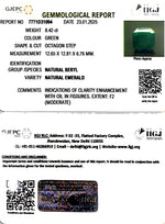 Load image into Gallery viewer, 8.42/CT Natural Panna Stone with Govt. Lab Certificate-12210
