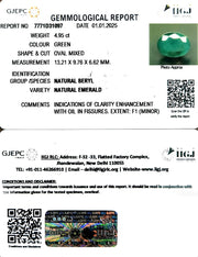 4.95/CT Natural Panna Stone with Govt. Lab Certificate-6771