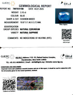 Load image into Gallery viewer, 3.10/CT Natural Blue Sapphire with Govt Lab Certificate-6771
