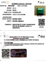 Load image into Gallery viewer, 4.01/CT Natural Panna Stone with Govt. Lab Certificate-6771
