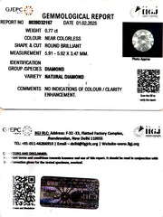 0.77/Cents Natural Diamond with Govt. Lab Certificate-140000
