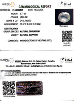 Load image into Gallery viewer, 5.77/CT Natural Yellow Sapphire With Govt Lab Certificate
