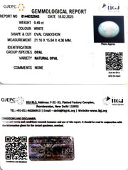 9.49/CT Natural Opal with Govt. Lab Certificate