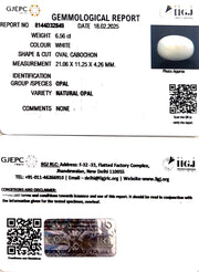 6.56/CT Natural Opal with Govt. Lab Certificate