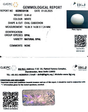 9.44/CT Natural Opal with Govt. Lab Certificate