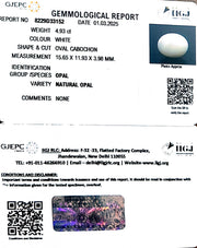4.93/CT Natural Opal with Govt. Lab Certificate