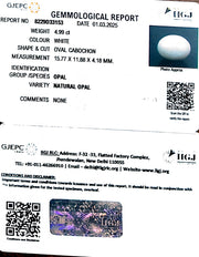 4.99/CT Natural Opal with Govt. Lab Certificate