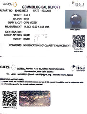 7.31/CT Natural Iolite With Govt. Lab Certificate