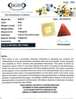 Load image into Gallery viewer, 5.08/CT Natural Triangular Red Coral-1054
