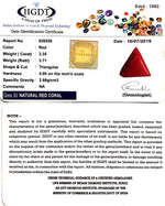 Load image into Gallery viewer, 3.72 Ratti Italian Triangular Red Coral-(1054)
