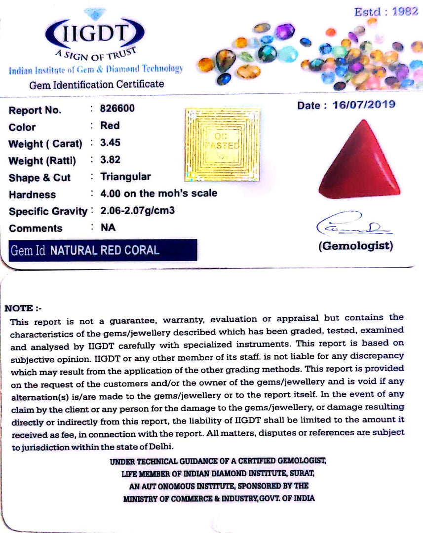 3.83 Ratti Italian Red Coral-(1054)