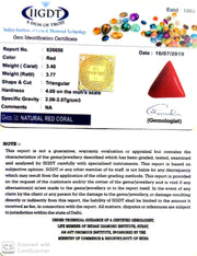 3.78 Ratti Italian Triangular Red Coral-(1054)