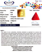 4.55/CT Natural Triangular Red Coral-1054