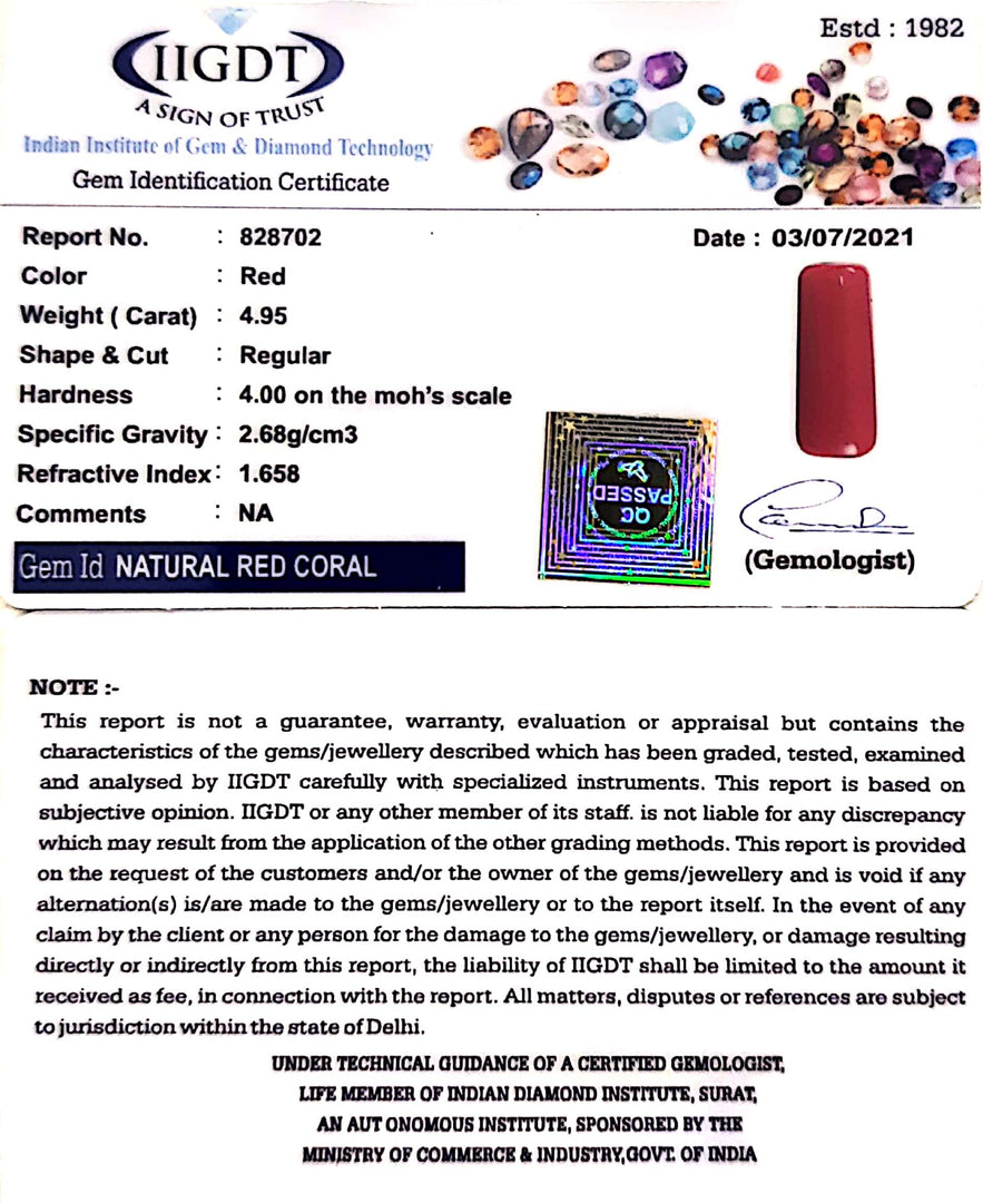 5.49 Ratti italian Red Coral