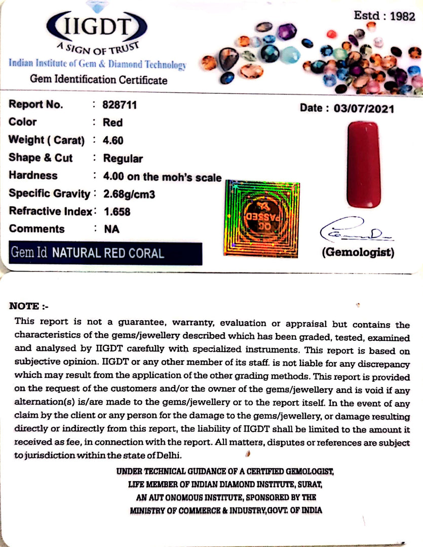 5.10 Ratti italian Red Coral